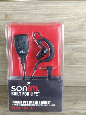 Sonim Built For Life Rugged PTT Wired Headset RWRHS-10001-U NEW - Image 1 of 4