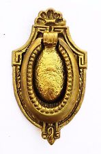 SOLID BRASS Federal Sheraton Antique Hardware Shield Drawer Pull Drop Ring