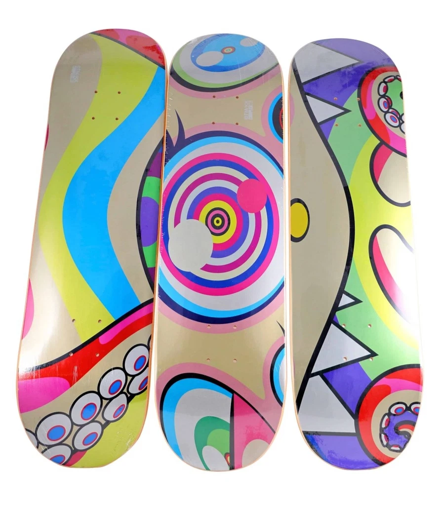 村上隆在滑板甲板| eBay