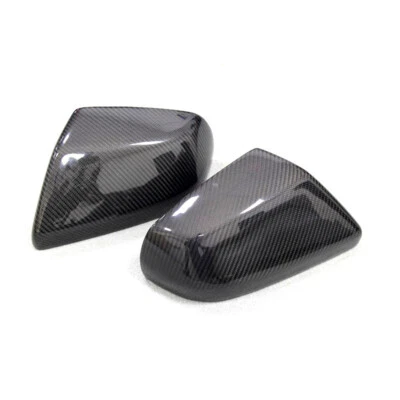 Tapa de cubierta de espejo retrovisor de fibra de carbono real para Cadillac ATS 2014-2018 Foto 1 de 4