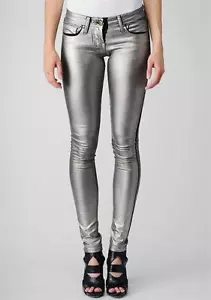 Nicole Miller FOLIERTE DENIMHOSE GRÖSSEN 2 4 & 6 275 $ - Bild 1 von 5