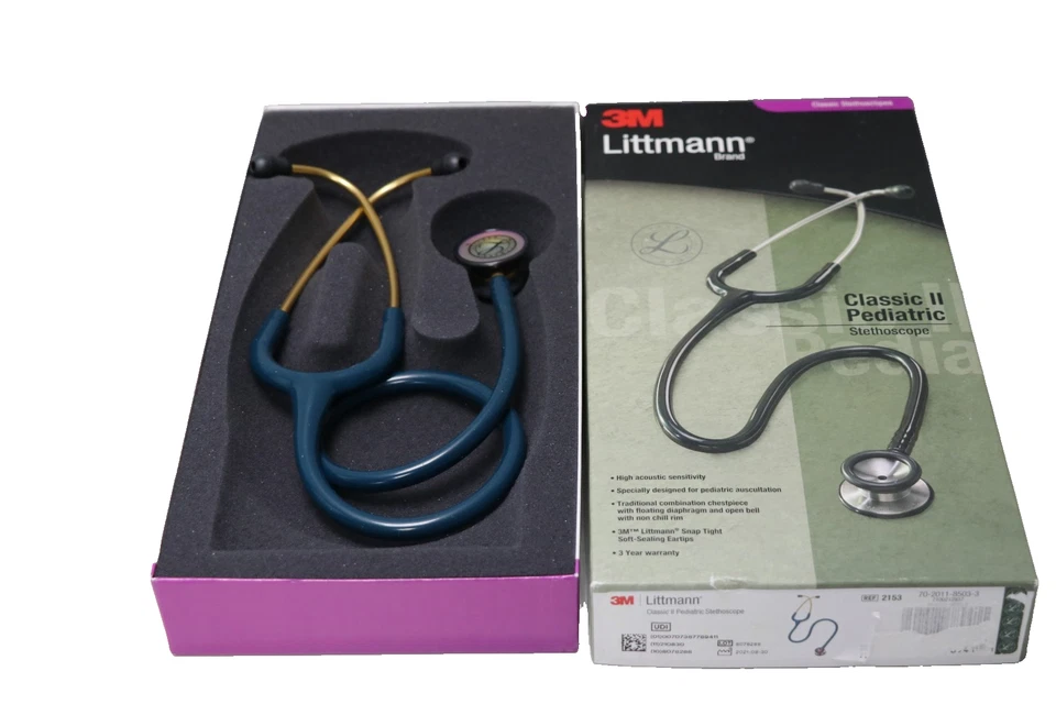 3M Littmann Classic II Kinderstethoskop, 2153, karibikblau, 71 cm Schlauchlänge - Bild 1 von 1