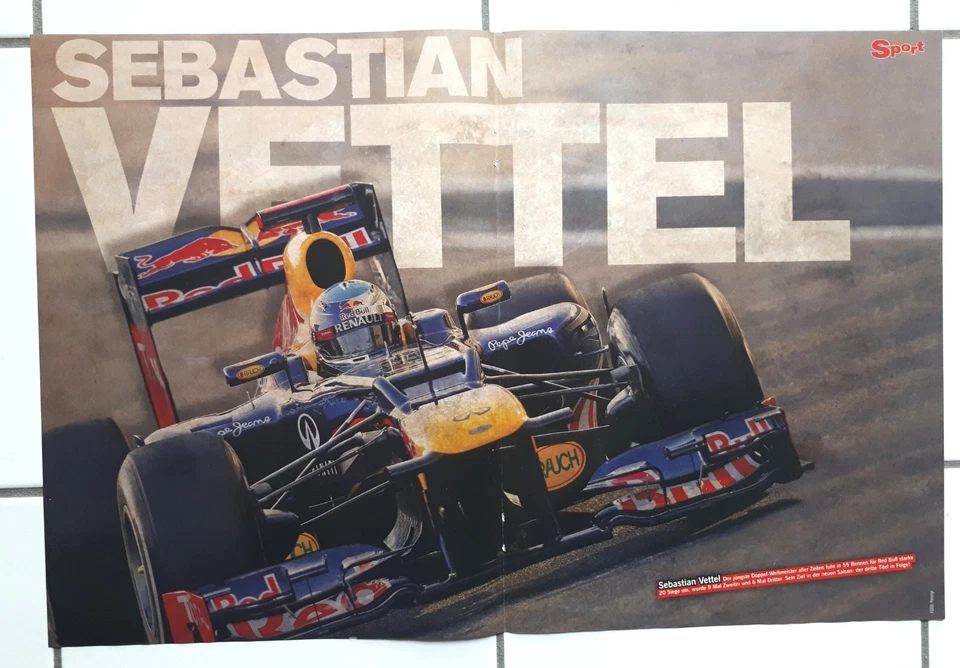 Bravo Sport POSTER Sebastian Vettel Ferrari F1 Formel 1 Racing Red Bull Mercedes - Bild 1 von 1