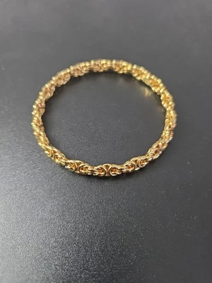Brazalete Brazalete Bizantino Oro 14K / Estate / Leer Descripción Foto 1 de 4