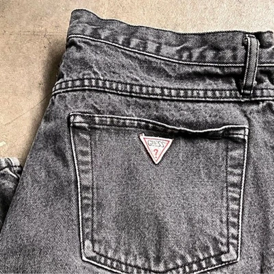 Jeans negros lavados Guess vintage hechos en EE. UU. Y2K Foto 1 de 4