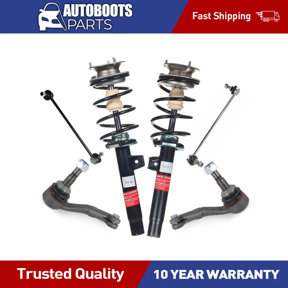 Kit de 6 enlaces de barra estabilizadora de extremo de barra estabilizadora de puntal delantero para BMW 328i 3,0 L 128i 3,0 L Foto 1 de 1