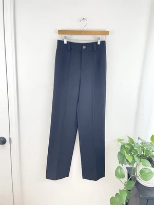 Pantalones de vestir Zara XS negros plisados hasta el tobillo trabajo carrera para mujer XS Foto 1 de 4