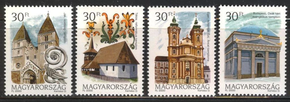 HUNGARY - 2000. Churches / History of Religion MNH!! Mi 4611-4614. - Image 1 of 1