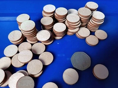 20mm/2cm PLY Wood CIRCLE Craft Shapes Wood DIY Decoration Disc Plaque Blanks - Image 1 of 3