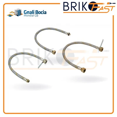 GNALI BOCIA KIT 2 PEZZI FLESSIBILE GAS TUBO GPL PER BOMBOLA 50 CM FLESSIBILI FEMMINA FEMMINA