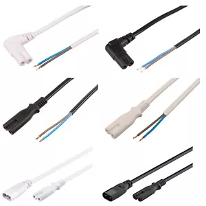 1m a 10m Reino Unido red C7 figura 8 a extremos de enchufe desnudo cable de alimentación Samsung TV cable - Imagen 1 de 7