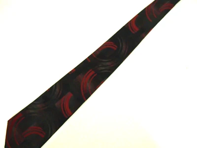 Галстук мужской Arrow галстук красный черный геометрический шелк 59 дюймов карьерный ар-деко - Изображение 1 из 4