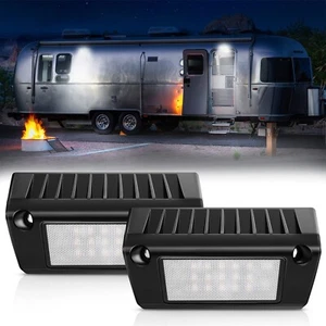 2pcs 5" Inch 45W RV Porch Lights RV Camper LED Exterior Utility Awning Lights US - Picture 1 of 7