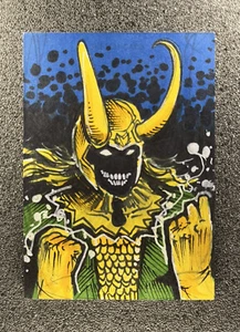 2020 Marvel Masterpieces Sketch Card - Loki - Camron Johnson - 1 of 1 - Picture 1 of 3