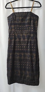 Lace Wriggle Bombshell 90's Dress Holiday M - Picture 1 of 11