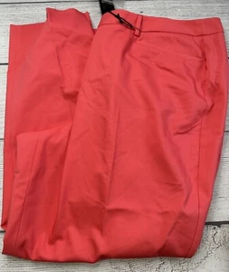 Lane Bryant 22 Pink Ankle Dress Pants The Lena Moderately Curvy Stretch New - Picture 1 of 11