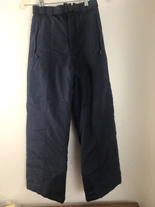 Columbia Girls Snow Ski Insulated Pants Navy Blue Size 10-12 W 24" L 23.5 ~Great - Picture 1 of 9