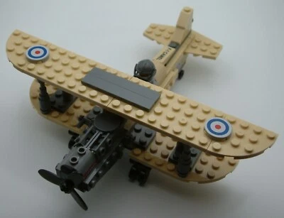 KAZI 82001 Sopwith Camel F1 Biplane - Complete - Retired - instructions  no box - Image 1 of 4