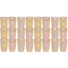  24 Sets Color Stickers Jewelry Storage Bag Easter Paper Candy