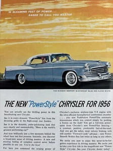 1956 Chrysler Windsor Newport Coupe Printanzeige und Kootenay National Park Bear Anzeige - Bild 1 von 9