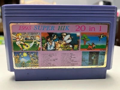 1983 SUPER HIK 20 in 1 Famicom Famiclone Nes Tv Game Japan - Image 1 of 4