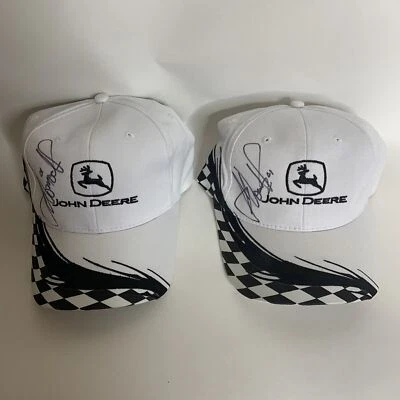 Chapéu de corrida Snapback John Deere Nascar Phoenix International Raceway 2006 assinado - Imagem 1 de 4