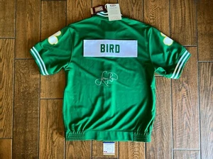 Larry Bird SIGNED Boston Celtics MITCHELL & NESS Warm Up Jacket PSA Witnessed - Picture 1 of 11