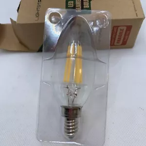 3 LED Filament Light Bulbs E12 C11 600 Lumen 6 Watt 60w Candle Light Bullet Bulb - Picture 1 of 3