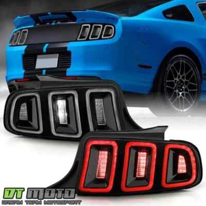 Juego de luces traseras LED secuenciales negras transparentes para Ford Mustang 2012-2014 izquierda+derecha - Imagen 1 de 10
