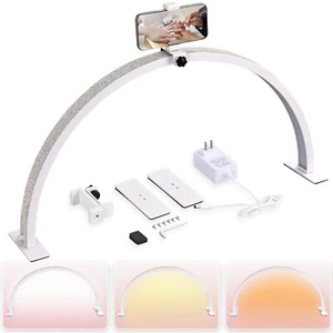 Lámpara de escritorio LED regulable media luna estilo luz LED 30 in brillo ajustable - Imagen 1 de 11