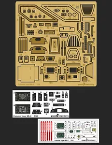 Green Strawberry 1/32 Battlestar Galactica Colonial Viper Mk II Photo Etch Set - Picture 1 of 6