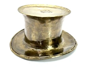 Vintage antik Messing Champagnerkühler Weinkühler Hut Top Hat Art Deco #8352 - Bild 1 von 12