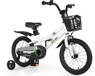 Bicicleta Niños 16", Manillar Altura Ajustable Rueda de Entrenamiento Extraíble 4-7 Años Foto 1 de 4