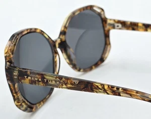 Trina Turk Luxury Sunglasses Whitehaven Toffee Turk 56-17-135 Frames Only - Picture 1 of 9