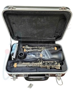 Backun Alpha B-Flat Clarinetto Nichel Keywork BCLBALPHA-NK Interno/Esterno - Foto 1 di 3