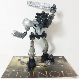 Lego Bionicle Onua Nuva 8566 Complete Set 2002 Manual Instructions Vintage Black