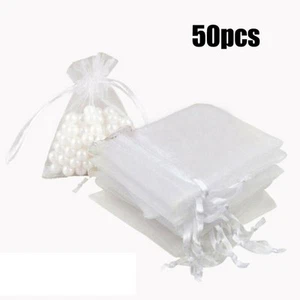 Neu Langlebig Organza Taschen Beutel Hochzeitszubehör 10x15cm Aufbewahrung - Bild 1 von 7