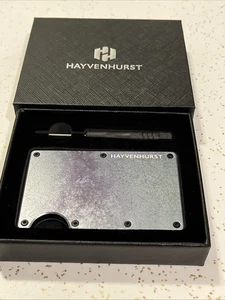 Cartera delgada Hayvenhurst para hombre - Clip minimalista con bloqueo RFID - Imagen 1 de 12