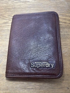 Superdry Reisepasshülle/ Cover Herren Braun Leder - Bild 1 von 8