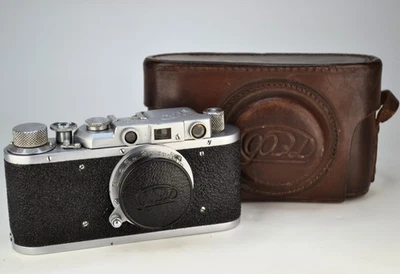 FULLY SERVICED SOVIET USSR "FED-1" RF camera + TUBE FED-50 lens M39 f3.5/50 (2) - Image 1 of 4