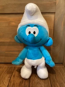 JUMBO 21" Stuffed Smurf w/ White Hat - Picture 1 of 4