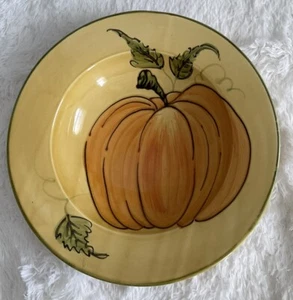 Williams Sonoma Pumpkin Large Ceramic Serving/Pasta Bowl Fall Thanksgiving 14” - Picture 1 of 6