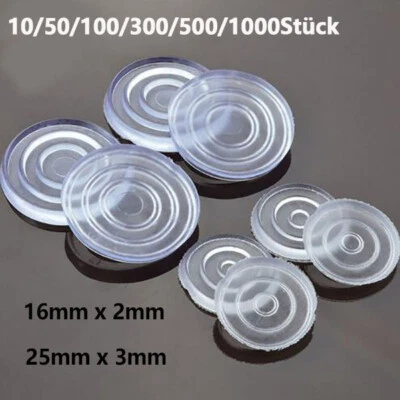 16mm 25mm Dia rutschfeste weiche Pad Silikon Füße Puffer für Möbel Glas Tisch - Bild 1 von 4
