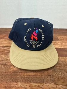 Atlanta 1996 Olympics Games Collection Mütze blau/hellbraun Einheitsgröße Flammenlogo SAUBER - Bild 1 von 6