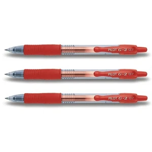 Pilot G2-07 Gelschreiber rot - 3er-Set - Bild 1 von 1