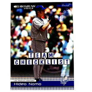 Hideo Nomo 2004 Donruss Team Checklist Card #392 MLB Los Angeles Dodgers - Picture 1 of 2