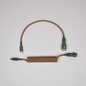 Custom Handmade Coiled Straight USB Keyboard Cable 