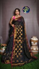 Blusa sari hecha a mano de algodón y seda para mujer, ropa étnica, trabajo...