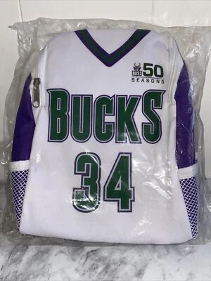 New In Package Milwaukee Bucks 50 Seasons Ray Allen 34 Jersey Style Lunch Bag - Image 1 of 2