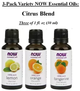 Now Foods Aroma Set, Orange, Lemon, Tangerine 1-ounce Essential Oils (Pack of 3) - Picture 1 of 1